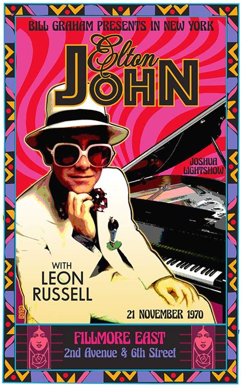 vintage elton john poster